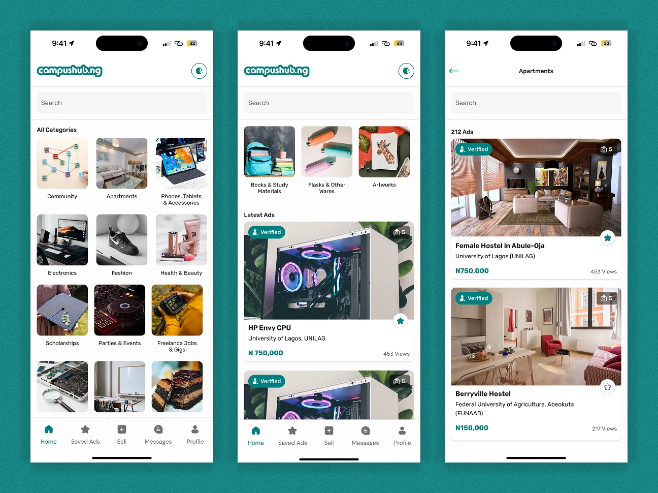 CampusHub Home Feed Interface