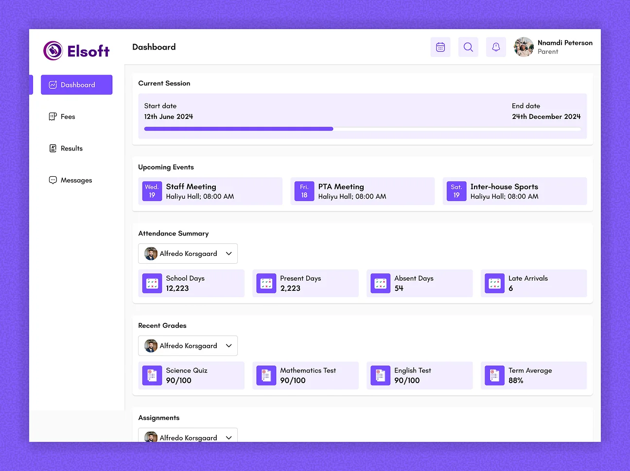 Parent Dashboard